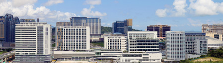 Patient with escort staff (profile view)